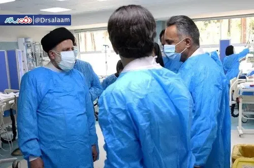 عه‼️پس رئیس جمهور می تونسته بره بیمارستان و به کادر درمان