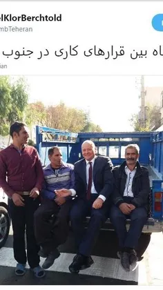 سفیر آلمان در ایران پشت نیسان آبی: تنفسی کوتاه بین قرارها