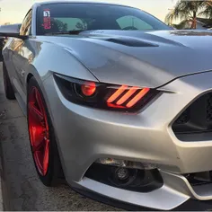 Ford GT with custom red LED headlights