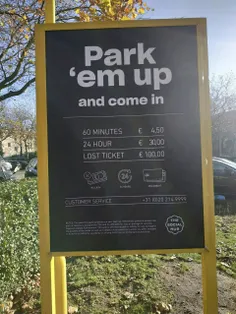 هزینه پارک ماشین در هلند