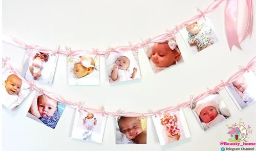 دکوری خاص برای تزئین اتاق نوزاد با عکس های زیبای نوزاد