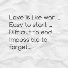 عشق مثل جنگ هست....