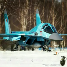 🔼 جنگنده/بمب افکن روسی Sokhoi SU-34 Fullback