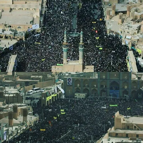 استقبال مردم یزد از احمدی نژاد :-)