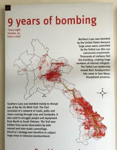 ایالات متحده ۲۷۰میلیون بمب خوشه‌ای روی لائوس پرتاب کرده ا