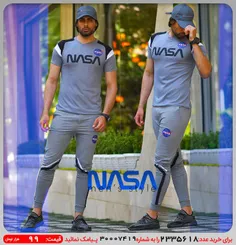 🌸ست تيشرت و شلوار مردانه NASA🌸