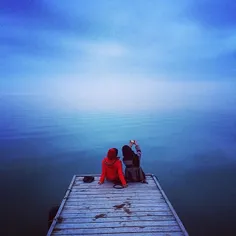 Girls take a selfie by the #CaspianSea, Bandar-e Gaz, #Go