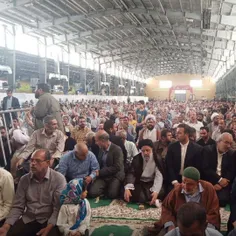 🔺حضور رییس جمهور در مصلای شهرستان رفسنجان برای اقامه نماز