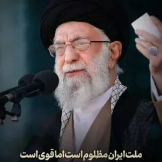 ملت ایران مظلوم است اما قوی است مثل مولای خود علی ع