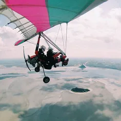 When i fly and have an amazing view of the Mont Saint Mic