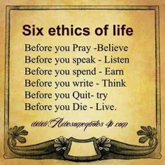شش اصل زندگی 