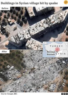 🔰تعداد قربانیان زمین لرزه‌هایی که اوایل هفته جاری ترکیه و سوریه را لرزاندند....🔰