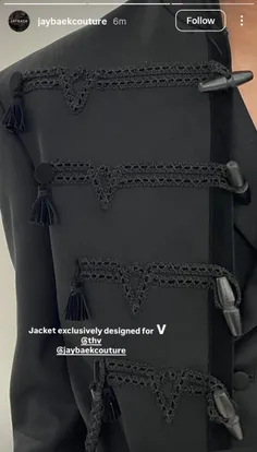 ⊰ آپدیت استوری اینستاگرام "jaybaekcouture" (برند مورد علا