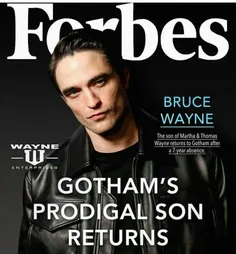 رابرت پتینسون با ظاهر احتمالی بروس وین روی مجله فوربس