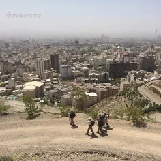 A group of #hikers are walking down the road in #Baam (th