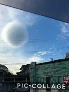 دیده شدن ابری به شکل کُره در ژاپن