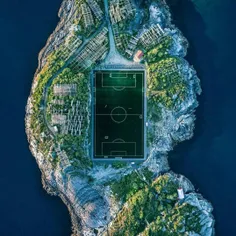 جزیره فوتبال در نروژ، اين ورزشگاه فوق العاده زيبا براى رو