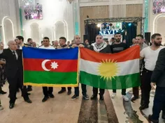 پرچم کردستان در جمهوری آذربایجان 
