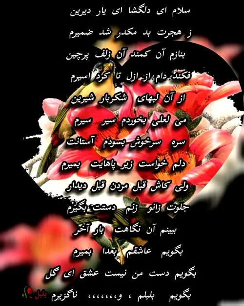 شعر غزل فارسی