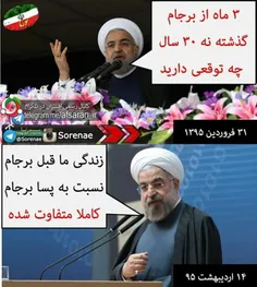 #تناقض در گفتار روحانی