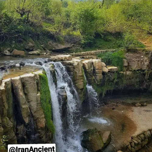 آبشار درازکش یکی از زیبایی های بندپی شرقی در شهرستان بابل