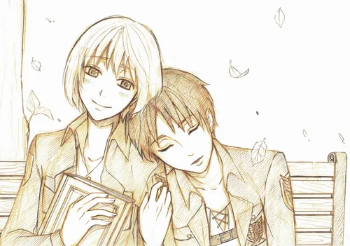 エレアル🍃 eremin💫 erearu😌 Ereb jaeger🍀 armin arlert🌊 attack f