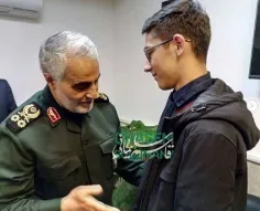 📸 «سردار سلیمانی» از «آرین غلامی» نوجوان شطرنج‌باز تیم مل