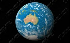 صفحه استرالیا بر روی کره زمین به ازای هر سال 7 سانتیمتر ب