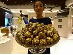 فروشگاهی در#دبی اقدام به عرضه#شکلات با روکش#طلای 24 عیار 