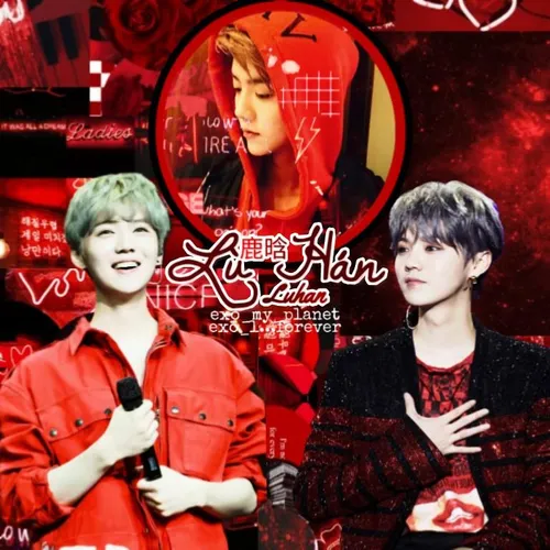 red time exo luhan exo l edit my edit my art