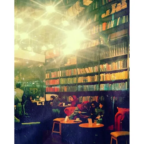 dailytehran Tehran cafe café Iran library life book