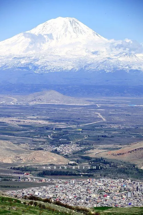 مرز ایران و ترکیه از روستای ییلاقی قره خاچ شهر ماکو. ﮐﻮه 