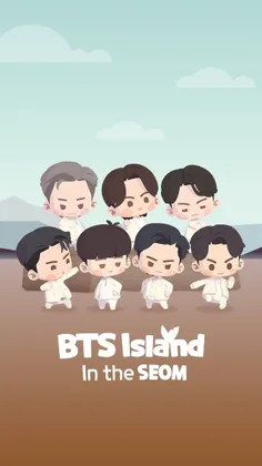 آپدیت توییتر BTS Island: In the SEOM با کارکتر اعضا در ای