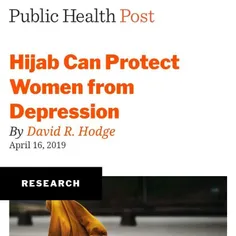 🔴نتایج تحقیقات علمی نشان می‌دهد حجاب در برابر افسردگی از 