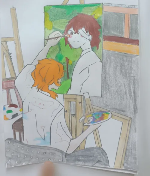 نقاشی جدید کشیدم🥰😍