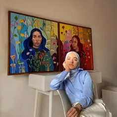 زینب خاتون یک دختر نقاش است