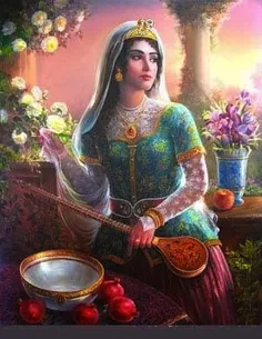 زن ایرانی از شاهنامه فردوسی که مظهر پاکی، صداقت، ایثار و 