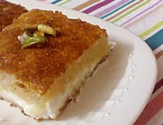 کیک به سبک عربی(بسبوسه القشطه)
