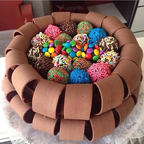 شکلات کیک خوشمزه دسر زیبا