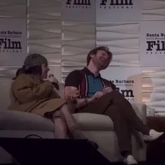 بیلی در حال مصاحبه در جشنواره بین المللی فیلم سانتا باربا