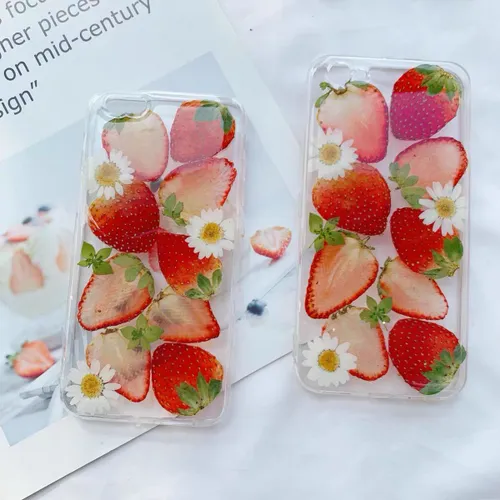 Aesthetic Strawberry Phone cover Cute lovely