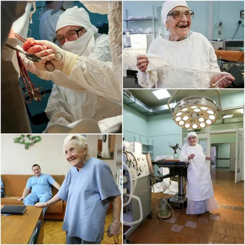 دکتر آلا لووشکینا جراح 89ساله اهل روسیه هر روز 4 عمل جراح