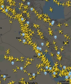 گزارشات نشان میدهد ترافیک هوایی سنگینی بر فراز فرودگاه‌ها