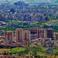 نمایی از جنوب شرق برجشهر تبریز