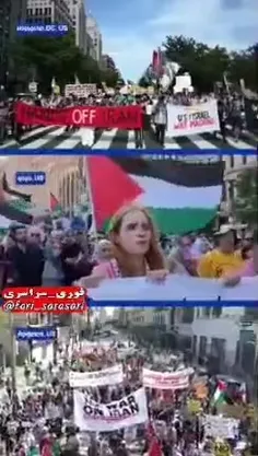 ‌♨️ اعتراض مردم آمریکا به جنگ‌طلبی ترامپ علیه ایران