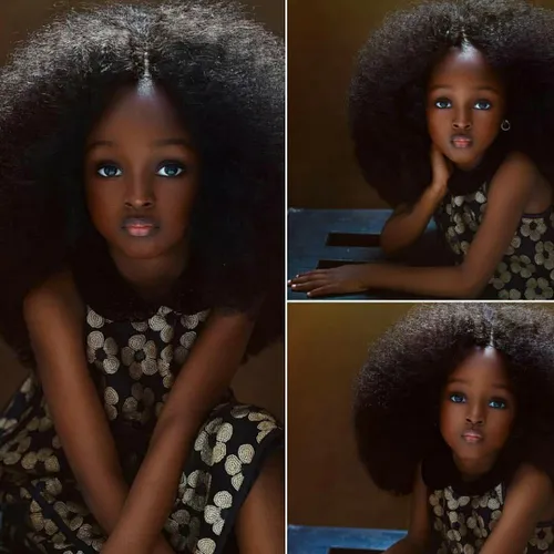 این دختربچه نیجریه ای، زیباترین دختربچه جهان نام گرفت. رس