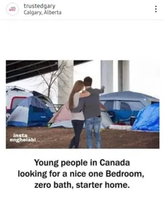 📌زوج‌های جوان تو کانادا به دنبال یک خونه تک اتاق خوابه بد