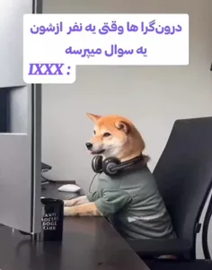 درون گرا ها وقتی یکی ازشون سوال می پرسه😂