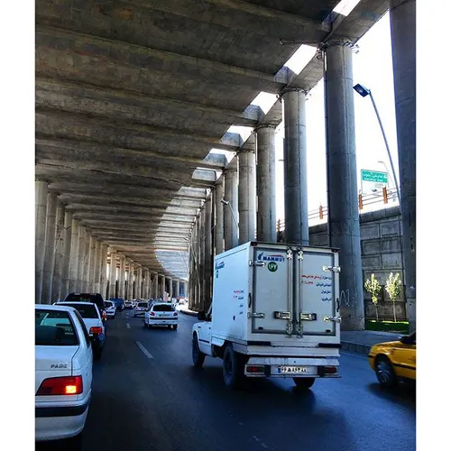 dailytehran Tehran sunny highway traffic tehranpics pic p