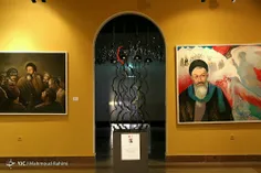 نمایشگاه جشنواره#هنرهای_تجسمی سرچشمه سرخ یادبود شهدای هفت